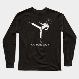 Funny Mens Brown Belt Karate Long Sleeve T-Shirt